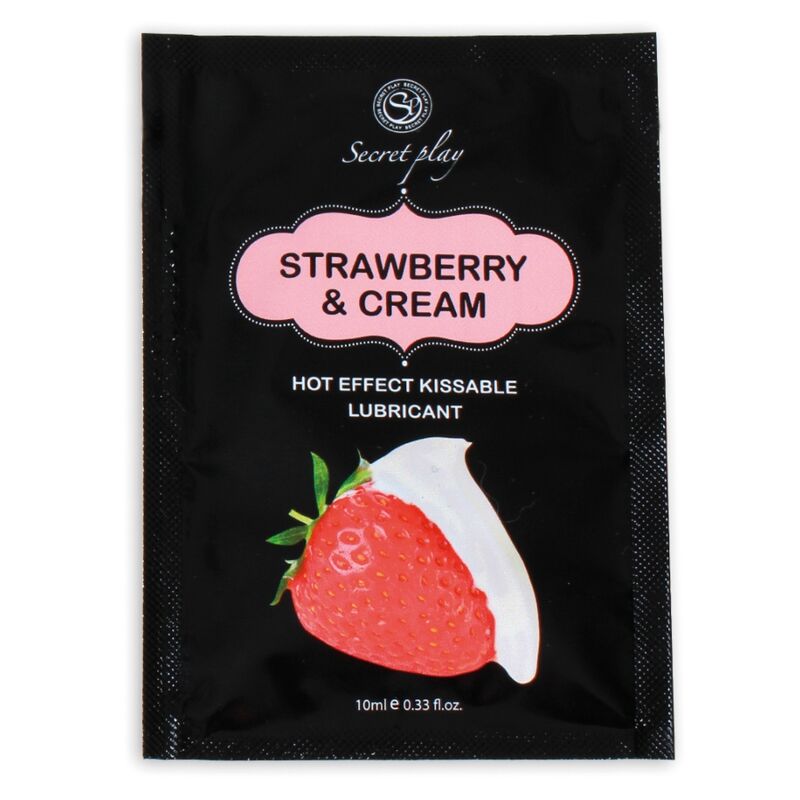 SECRETPLAY SINGLE DOSE LUBRICANT STRAWBERRIES  CREAM 10ML