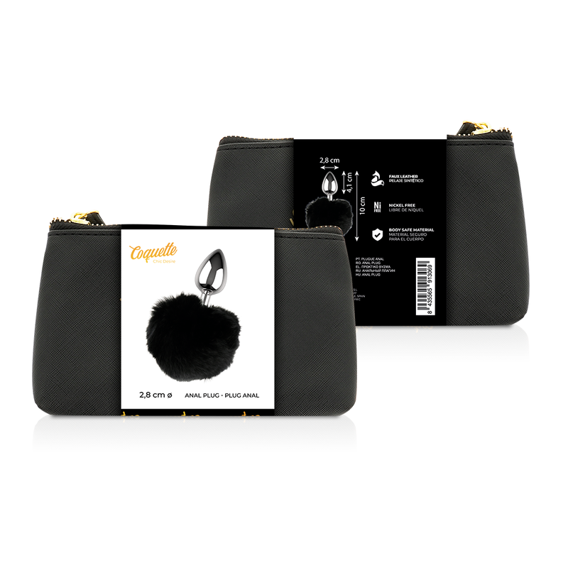 Alternative view of COQUETTE CHIC DESIRE ANAL PLUG METAL SIZE L 2.8 X 4.1 CM