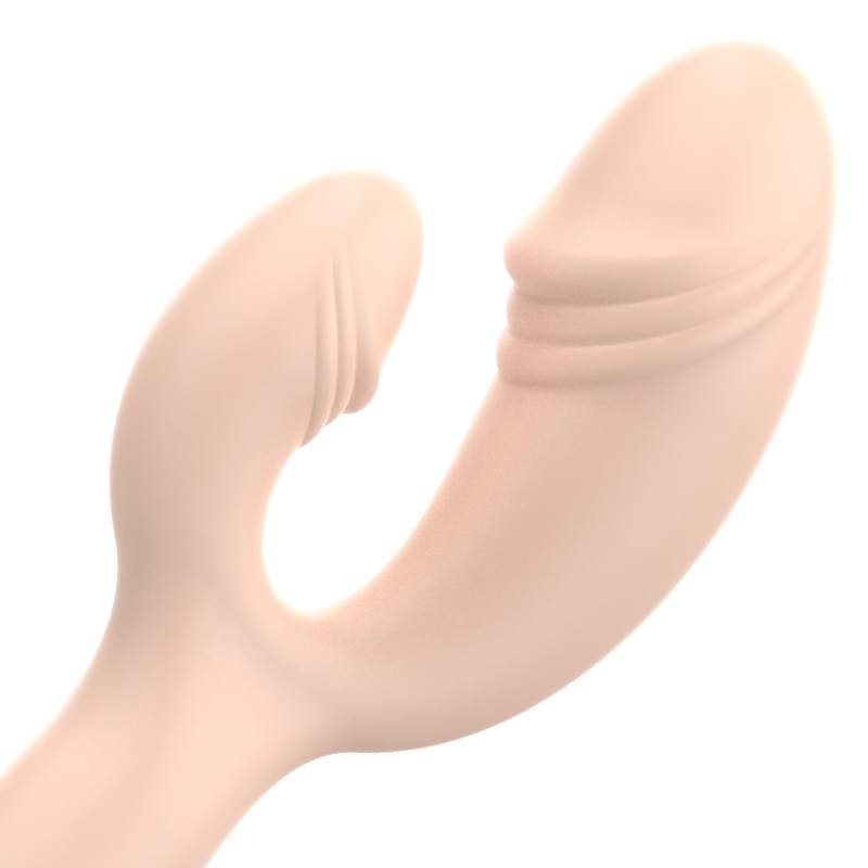 Alternative view of OHMAMA CLASSIC RABBIT VIBRATOR FLESH XMAS EDITION