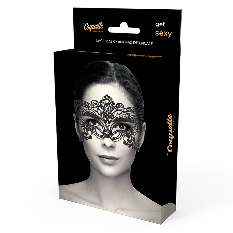 COQUETTE CHIC DESIRE LACE MASK BLACK - Bild 3