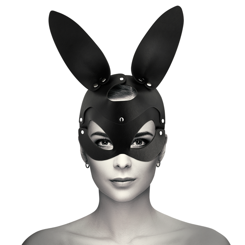 Alternative view of COQUETTE CHIC DESIRE VEGAN LEATHER MASK WITH BUNNY EARS