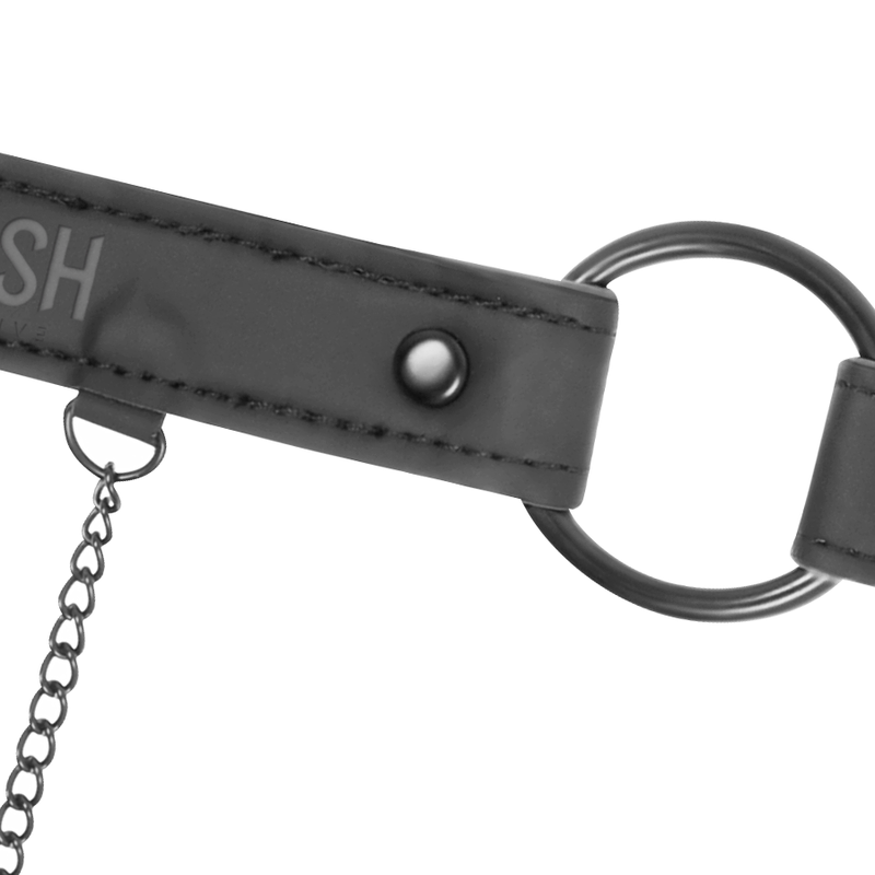 FETISH SUBMISSIVE RING GAG WITH NIPPLE CLAMPS - Bild 4