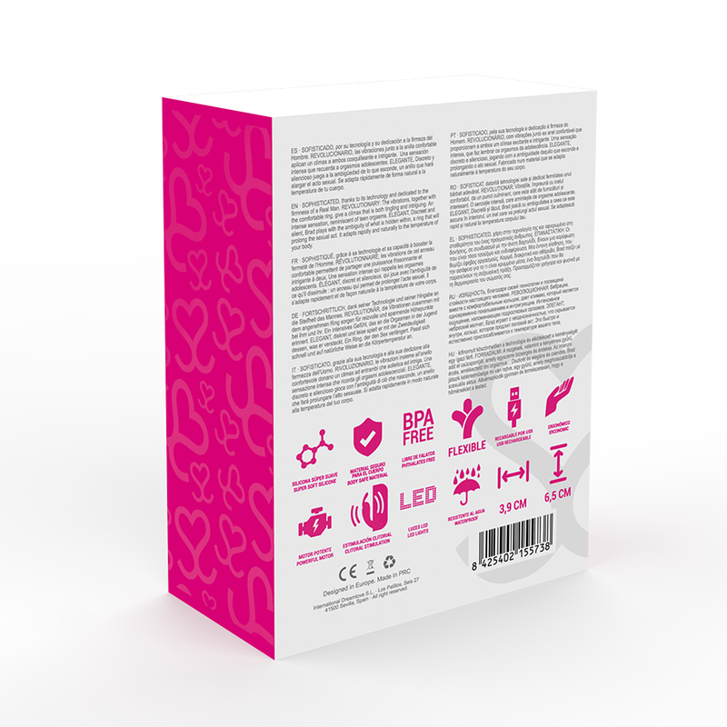 MORESSA BRAD PREMIUM SILICONE RECHARGEABLE ROSA - Bild 4