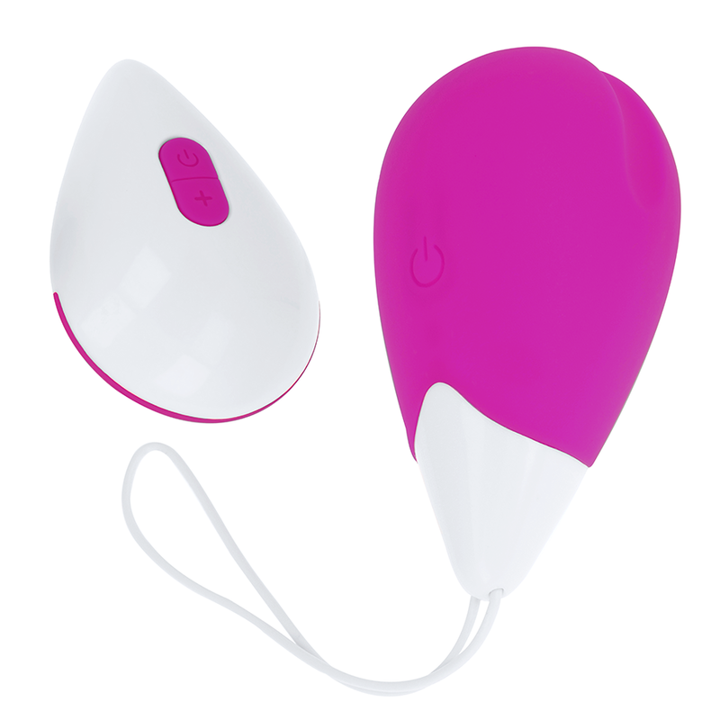 OH MAMA TEXTURED VIBRATING EGG 10 MODES - PURPLE AND WHITE