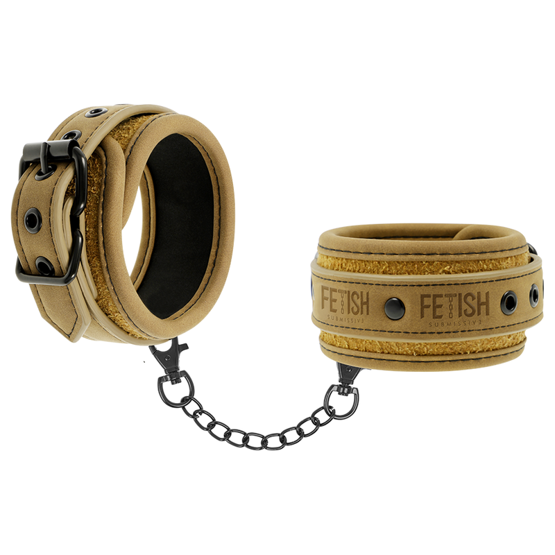 Alternative view of FETISH SUBMISSIVE ORIGIN HANDCUFFS VEGAN LEATHER