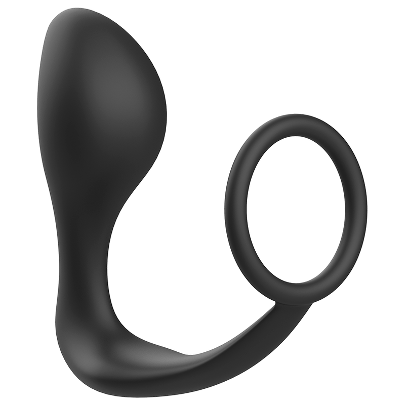 Alternative view of ADDICTED TOYS ANAL PLUG WITH BLACK SILICONE RING
