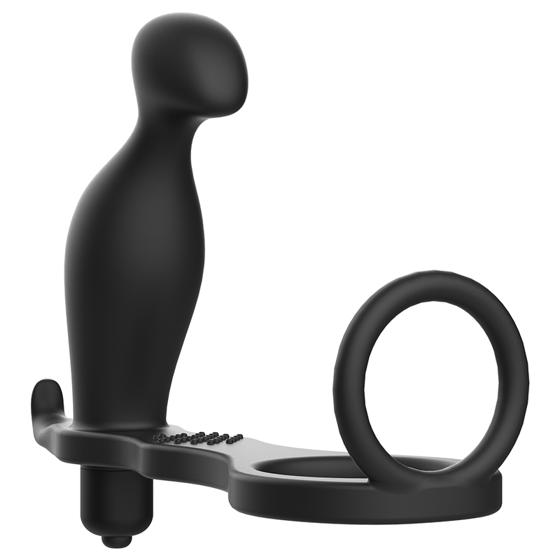 Alternative view of ADDICTED TOYS ANAL PLUG WITH BLACK SILICONE RING